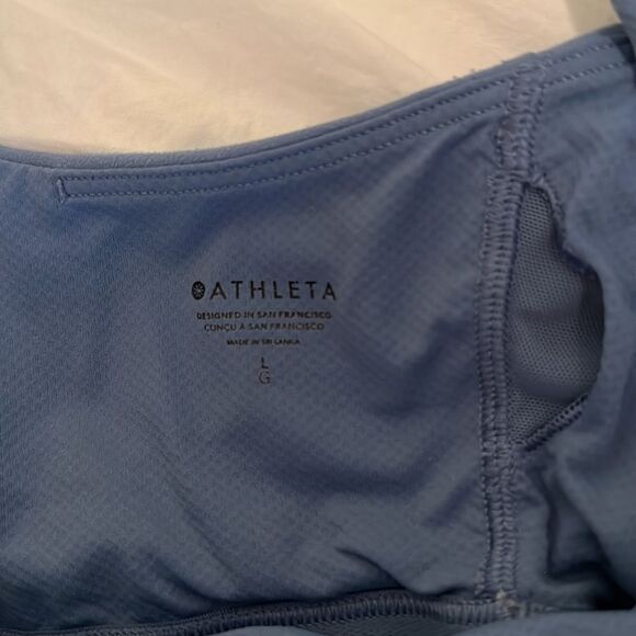 NWOT Athleta Elation V-Neck Crop Women’s A-C in Cottage Blue Size L - Picture 10 of 16